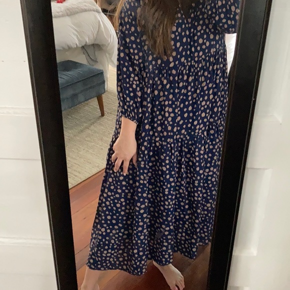 easel Dresses Easel Los Angeles Polka Dot Midi Dress Poshmark